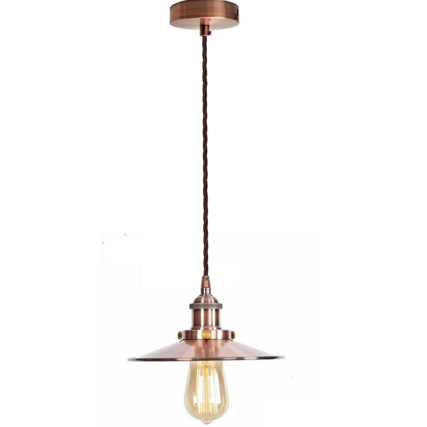 Retro Antique Style Flat lamp shade ceiling Pendant Light~1672