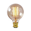 Dimmable G80 B22 60W Globe Industrial Vintage Filament Bulb - Vintagelite