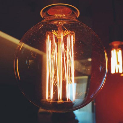 Dimmable G80 E27 60W Globe Industrial Vintage Filament Bulb - Vintagelite