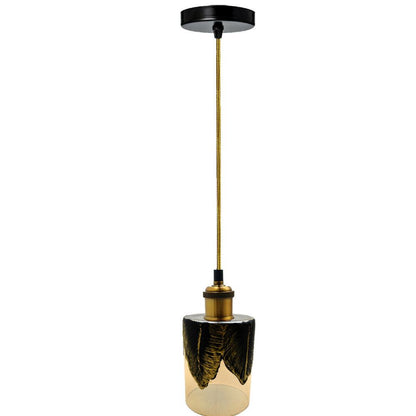 Pattern Mug Shape Industrial Ceiling Lamp Glass PendantLighting - Vintagelite
