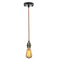 Gold Ceiling Rose Fabric Flex Hanging Pendant Light Lamp Holder