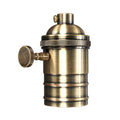 Green Brass E27 Screw Vintage Switch Bulb Holder Industrial Antique Retro Edison Lamp Light - Vintagelite
