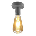 Grey Flush Mount Ceiling Light~1963 - Vintagelite