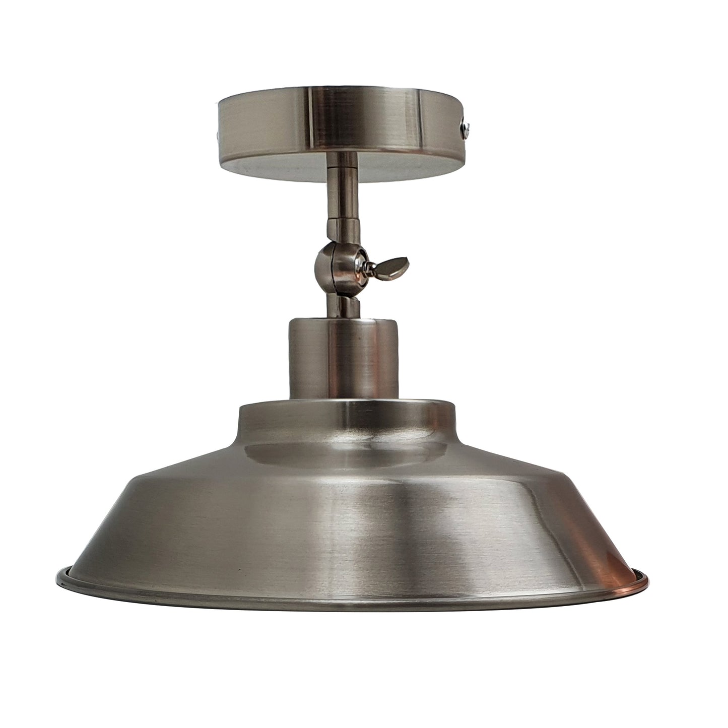 Industrial Retro Metal Semi Flush Ceiling Mount Light Fixture Pendant Lamp - Vintagelite