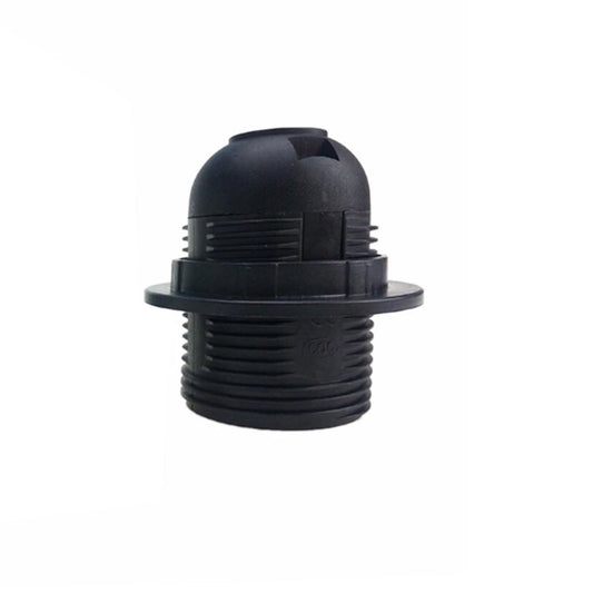 Black click in Screw E27 Light Bulb Lamp Holder Base Pendant Socket~2648