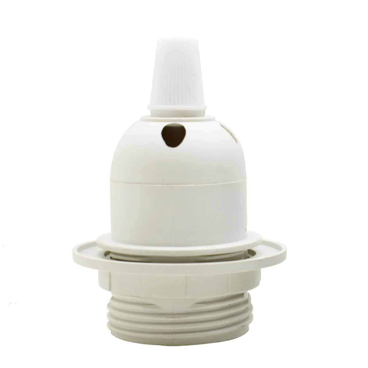 White Lamp socket Bulb Adapter 