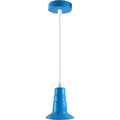 Blue Industrial Ceiling E27 Base Fitting Lamp Holder Pendant