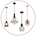 Wire Cage Pendant Retro Industrial  Light