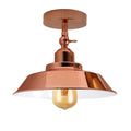 Modern Semi Flush Mount Ceiling Light Metal Cage Pendant Lighting Lamp Fixture - Vintagelite