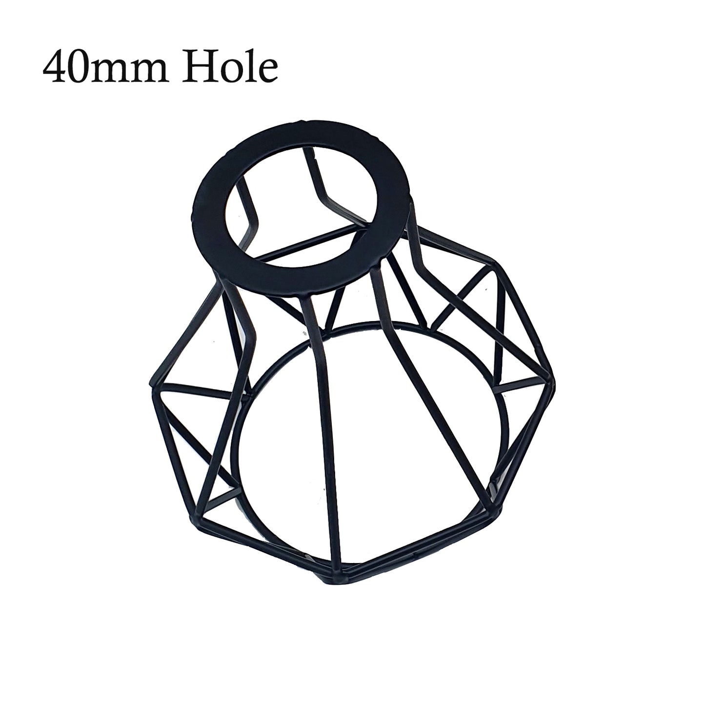 Modern Small 40mm Black Hole Diamond cage