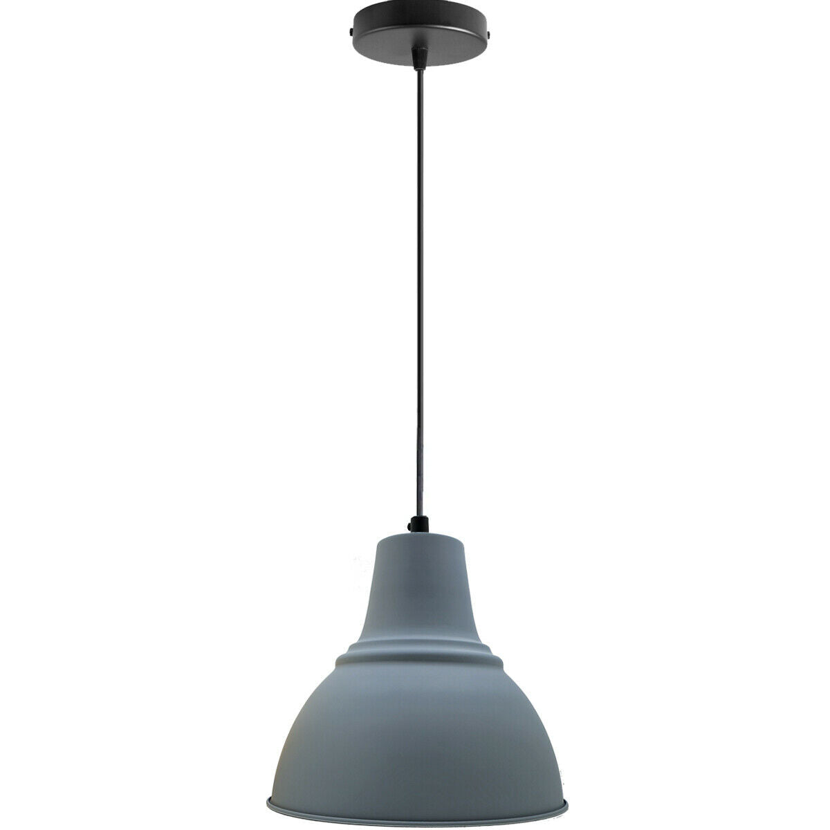 Grey Metal Lampshade in Home and Furniture Lighting - Vintagelite