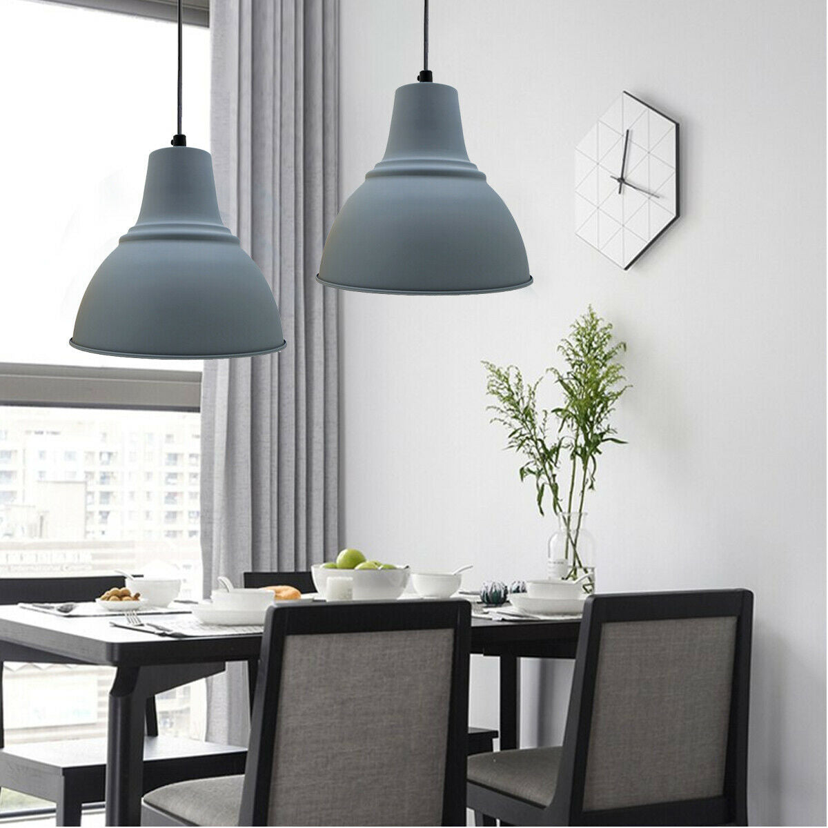 Grey Metal Lampshade in Home and Furniture Lighting - Vintagelite