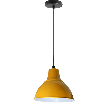 Yellow Metal Lampshade in Home and Furniture Lighting - Vintagelite