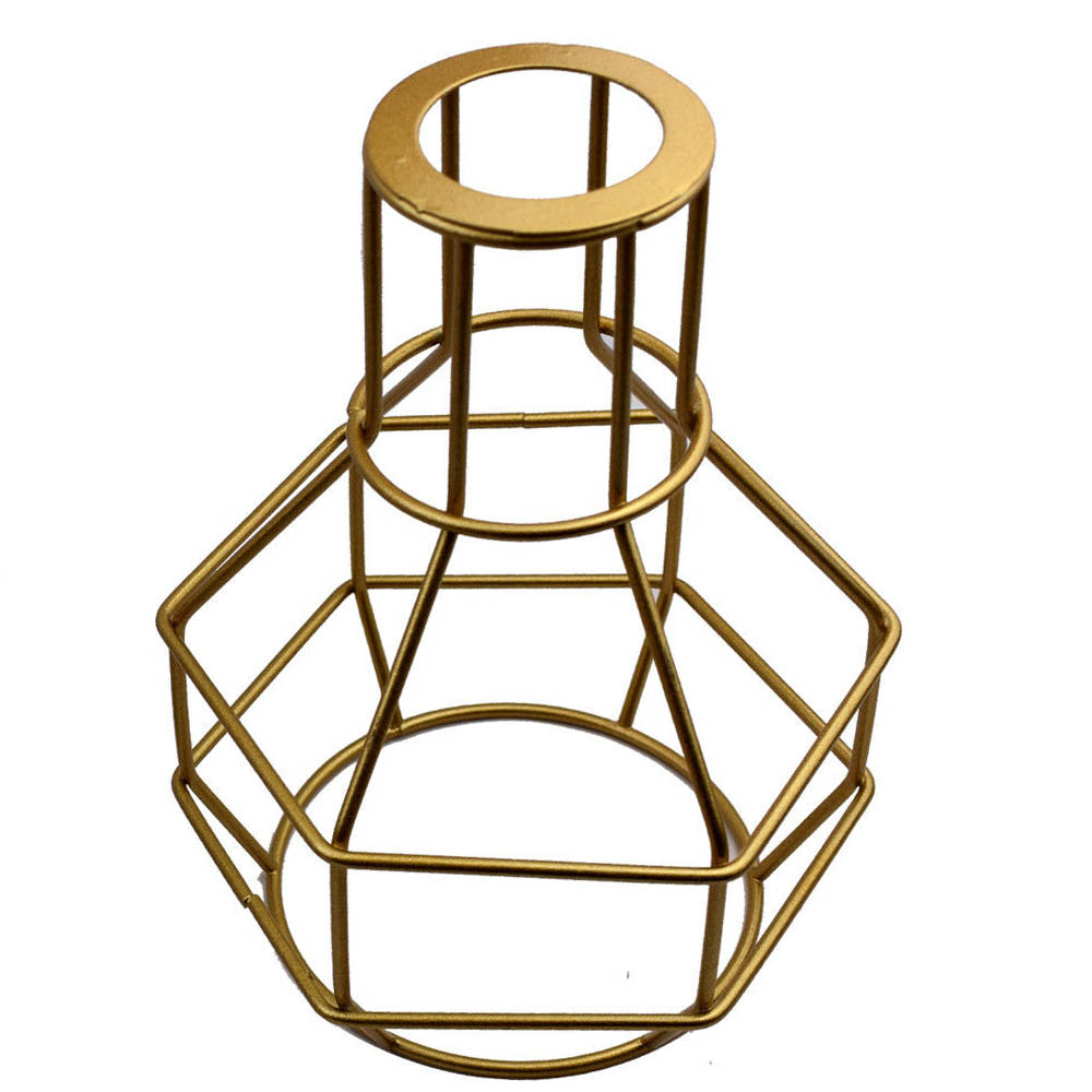 Nest Wire Cage Lampshade Gold Lighting Shade - Vintagelite