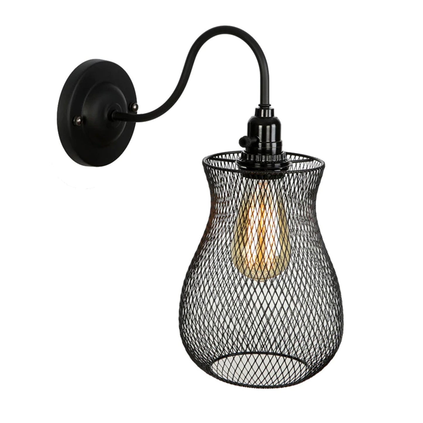 New Modern Vintage Industrial Retro Loft Metal Edison Lamp Shade Wall Light - Vintagelite