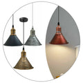 Vintage Cone Shade Rustic Ceiling Hanging Pendant Light