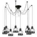  8-arm black spider light