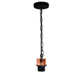 Modern E27 Suspension Braided Flex Rose Gold Lamp Holder Ceiling Pendant Fitting - Vintagelite