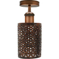 Rustic Red Flower E27 Ceiling Light Retro Flush Mount Ceiling Lampshade Fitting~1888 - Vintagelite