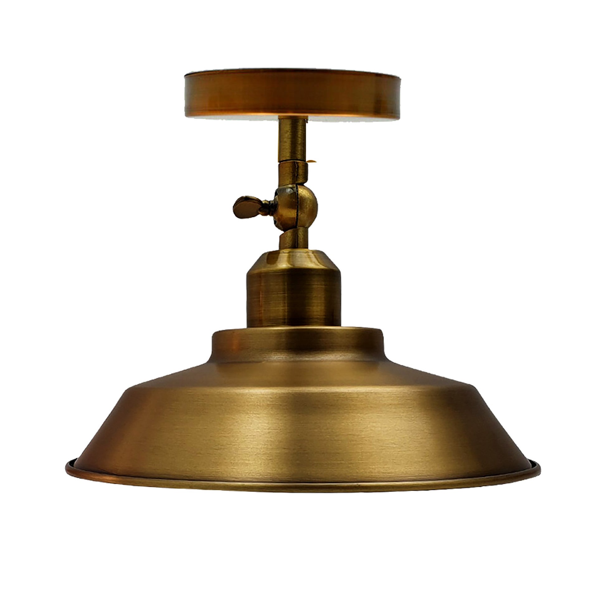 Rustic Semi Flush Mount Ceiling Light Metal Pendant Lighting Lamp Fixture - Vintagelite