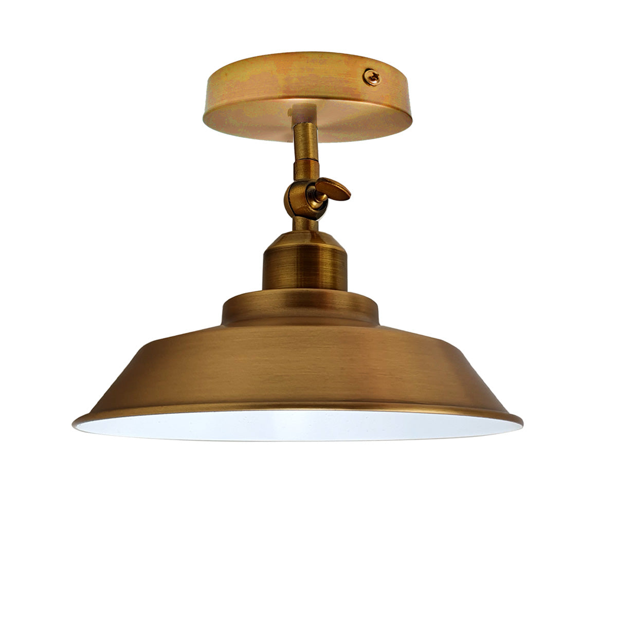 Rustic Semi Flush Mount Ceiling Light Metal Pendant Lighting Lamp Fixture - Vintagelite