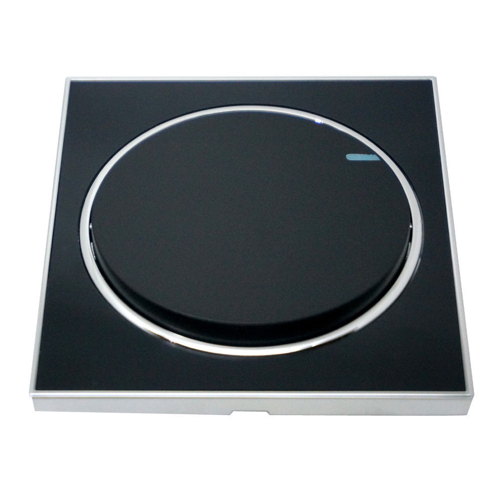 Small Rectangle Light Switch Screwless Flat Plate Black Round Wall Light Switches – Vintagelite