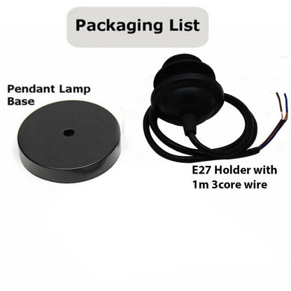 E27 Ceiling Rose Light PVC Black Umbrella Holder pendant light Lamp Holder Fitting~1357
