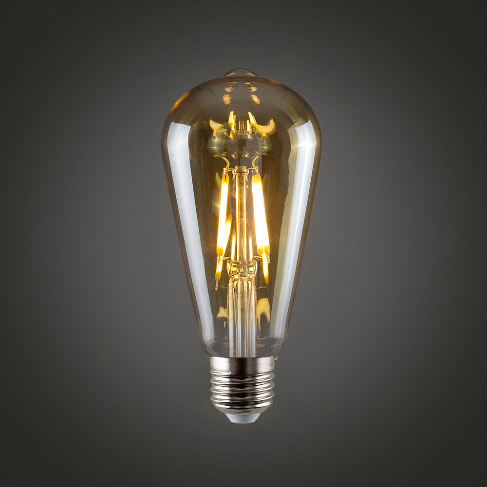 LED ST64 E27 4W Dimmable Globe Industrial Vintage Bulb - Vintagelite