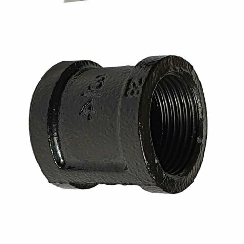 ¾ inch barrel nipple malleable Iron fitting Male BSPT 3/4in to Male BSPT 3/4in - Black Variable sizes from 2.5cm to 60cm~2693