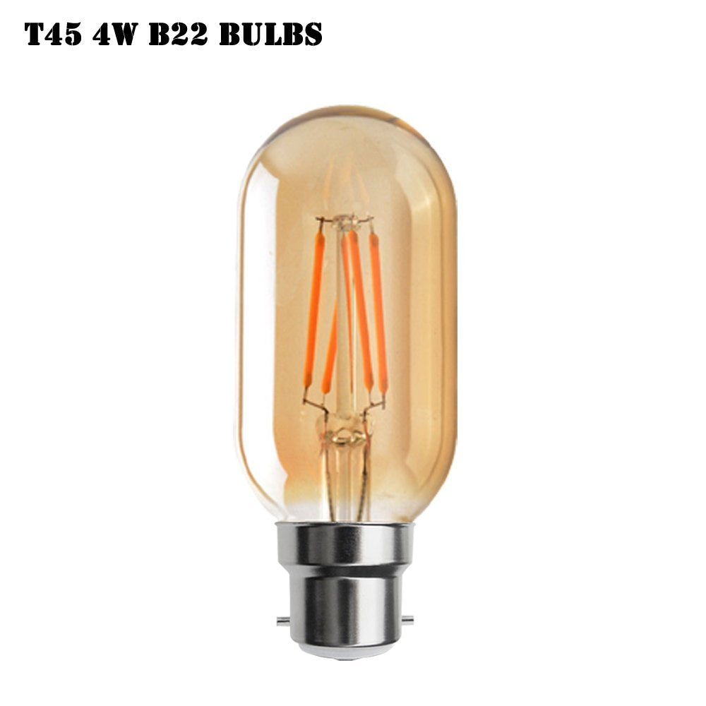 LED T45 B22 4W Dimmable Globe Industrial Vintage Bulb - Vintagelite