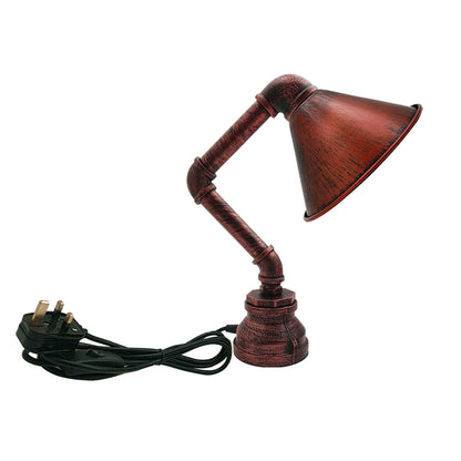 Table Lamp Retro Light plug in Water Pipe Steampunk Desk Light Shade ~ 2315
