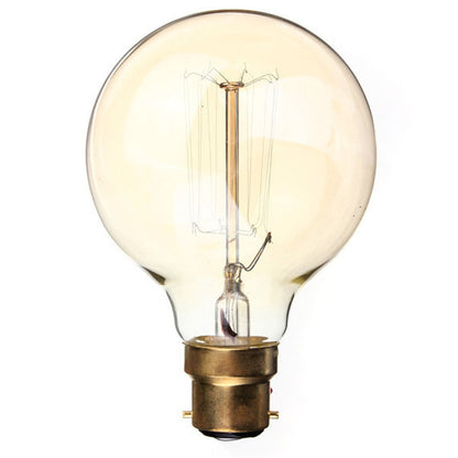 Dimmable G95 B22 60W Globe Industrial Vintage Filament Bulb - Vintagelite