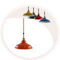 Vintage Hemp Rope Single Curved Contemporary Dome Light Pendant