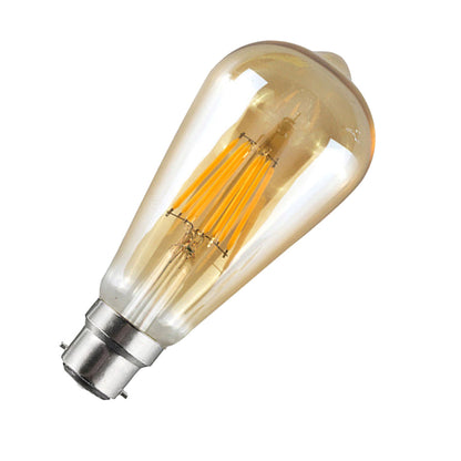 ST64 B22 8W LED Filament Bulb