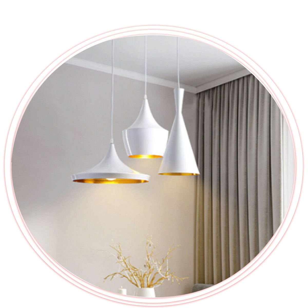 Light Shade Loft Style Metal Ceiling Pendant Hanging Lamp-Application image