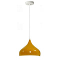 Yellow Industrial Metal Cage Ceiling Pendant Light Shade - Vintagelite