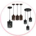 Vintage Industrial Drum Cage Pendant Light








