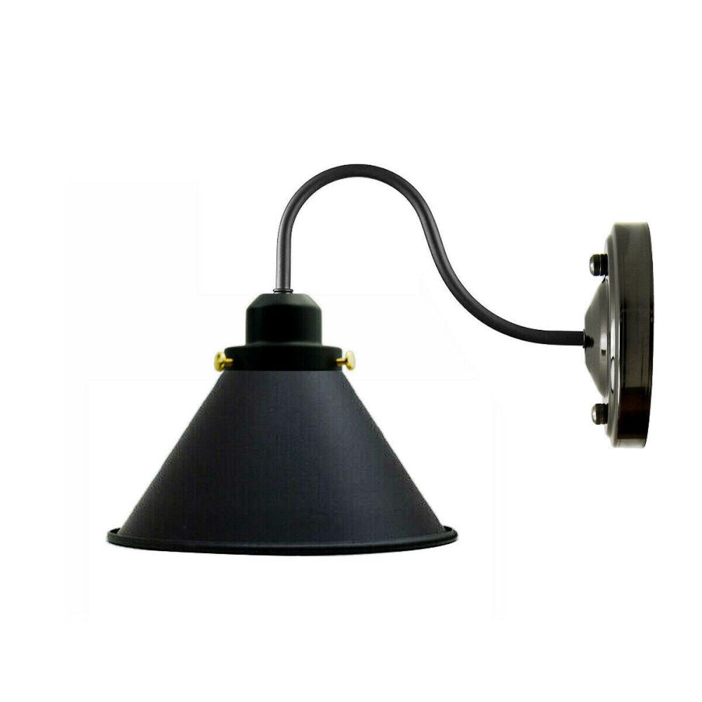 modern wall lights cone lampshade e27 lamp holder wall sconce