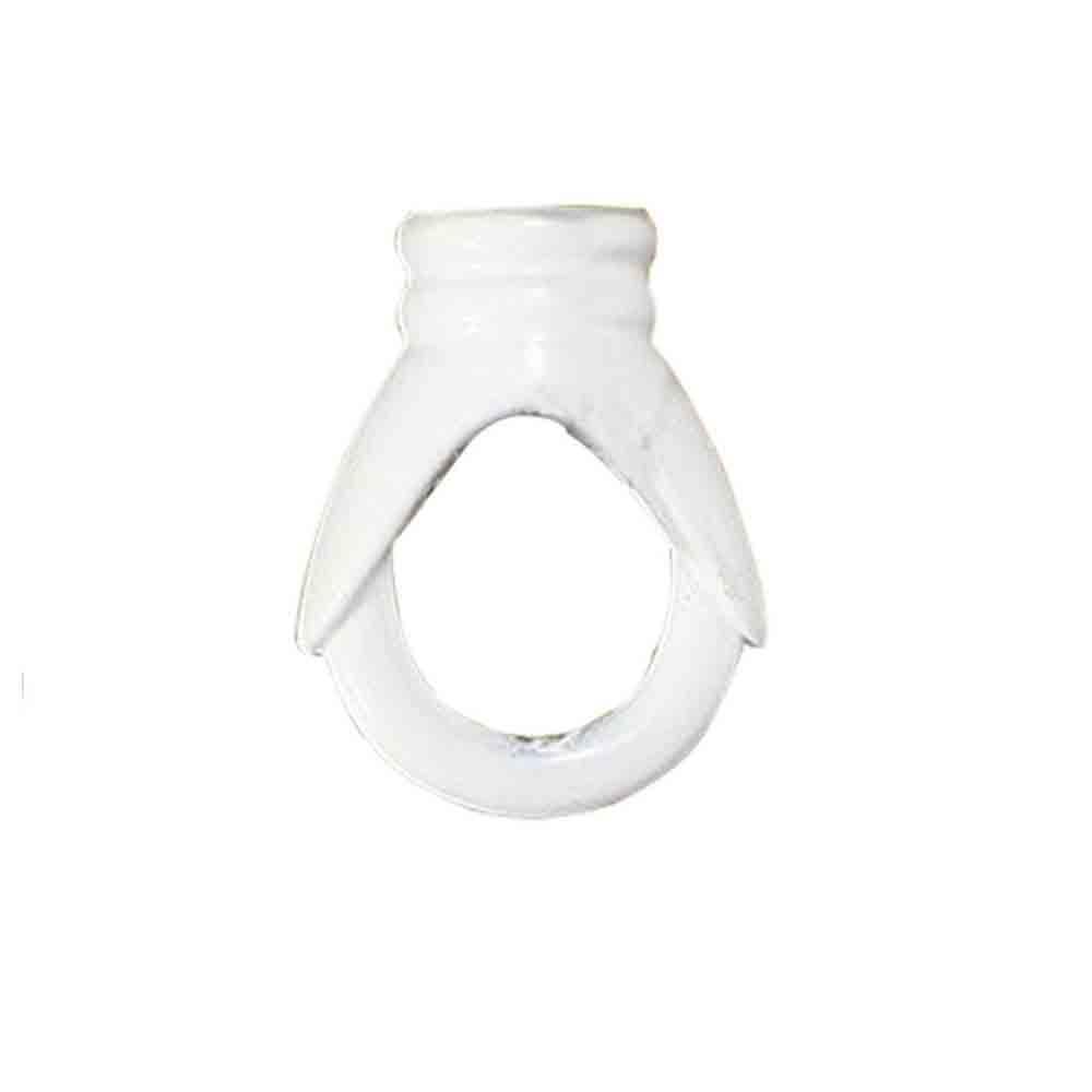 White Hook Ring Vintage Ceiling Hook For Pendants Fixtures Chandelier Hanging Light Holder - Vintagelite