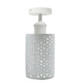 White Flower E27 Ceiling Light Retro Flush Mount Ceiling Lampshade Fitting~1889 - Vintagelite
