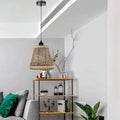Vintage Modern Woven Rattan Cage Pendant Hanging Lighting