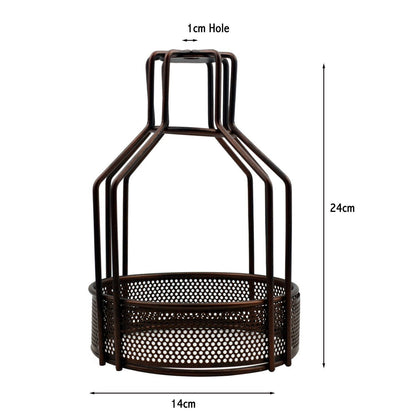 Industrial Metal Wire Cage Retro Light Shade - Size Image 5