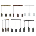 Vintage Retro 3 Way Drum Cylinder Brushed Copper Pendant Light