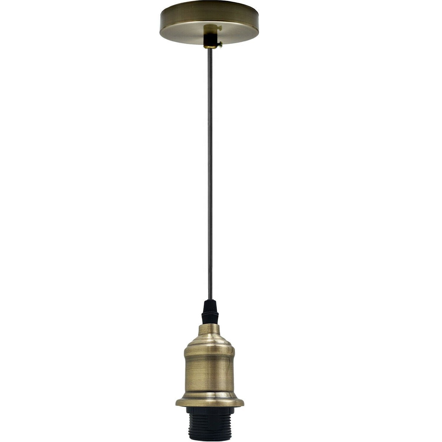 antique brass pendant light fitting