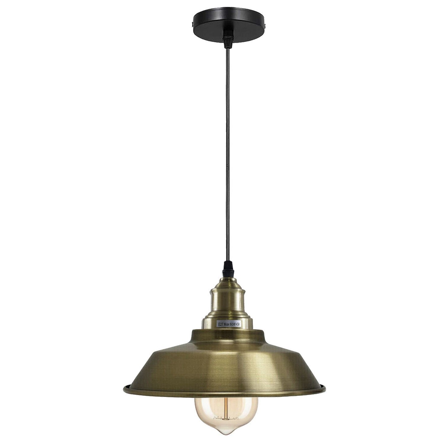  Industrial Metal Ceiling Shade Retro Hanging Style Pendant Light