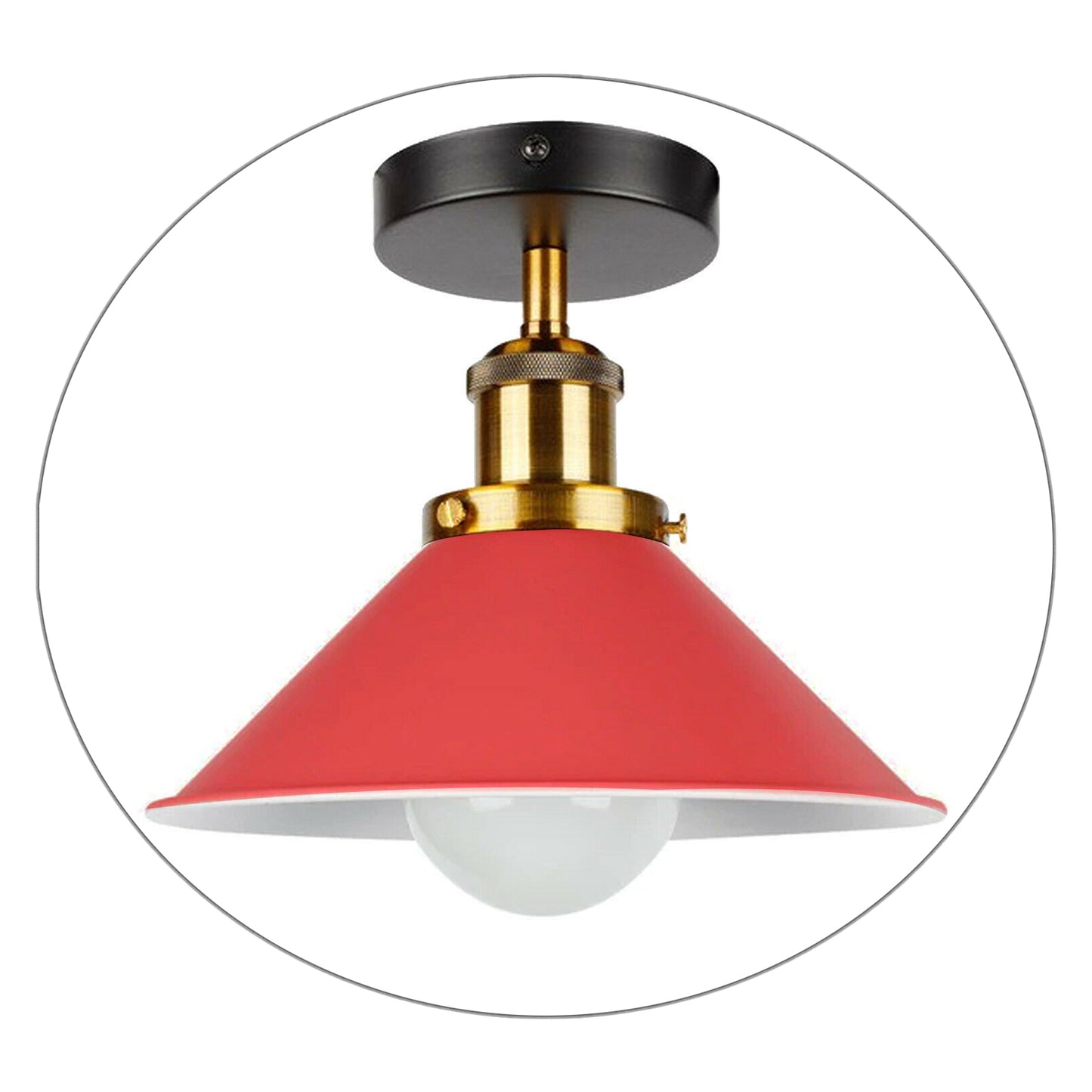  Living Room Red Ceiling Lamp