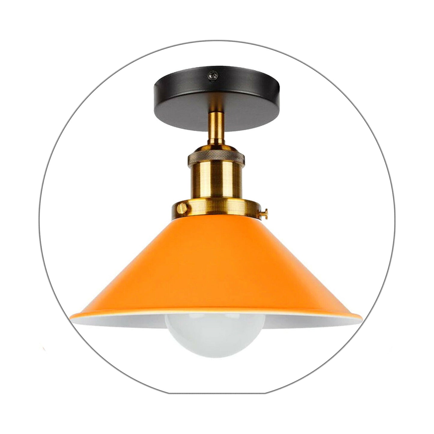  Living Room Orange Ceiling Lamp