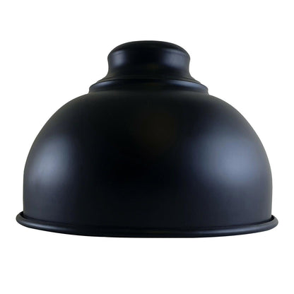 210mm Easy Fit Black Metal Curvy Lampshade Wall Lamp Ceiling Lamp