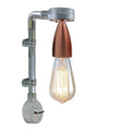 Industrial Pipe Lighting Retro Stylish Wall Designer Light Galvanized conduit Wall Light Perfect for indoor lighting, barn, restaurant, bathroom, kitchen, entryway, hallway, stairway, etc~2320