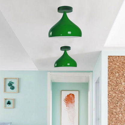 Vintage Mosque Shape Ceiling Green Lampshade for Décor - Application Image